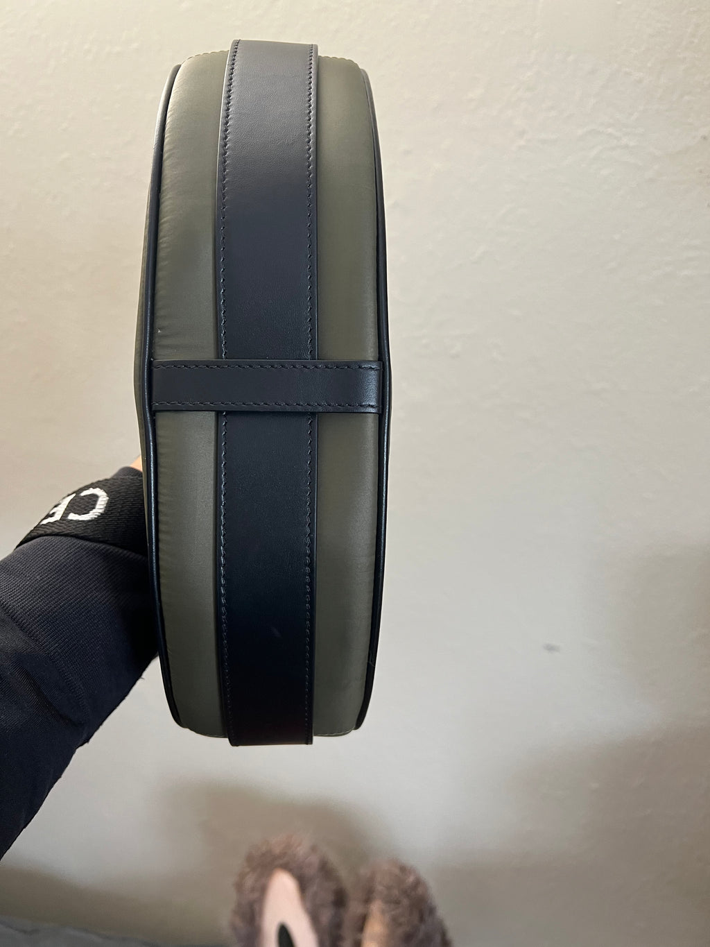 Celine Nylon Ava - Shoulder bag - Olive (Approx RETAIL $1.5K)