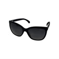 Chanel Coco Mark Quilted Polarized Sunglasses · Black — photo 1