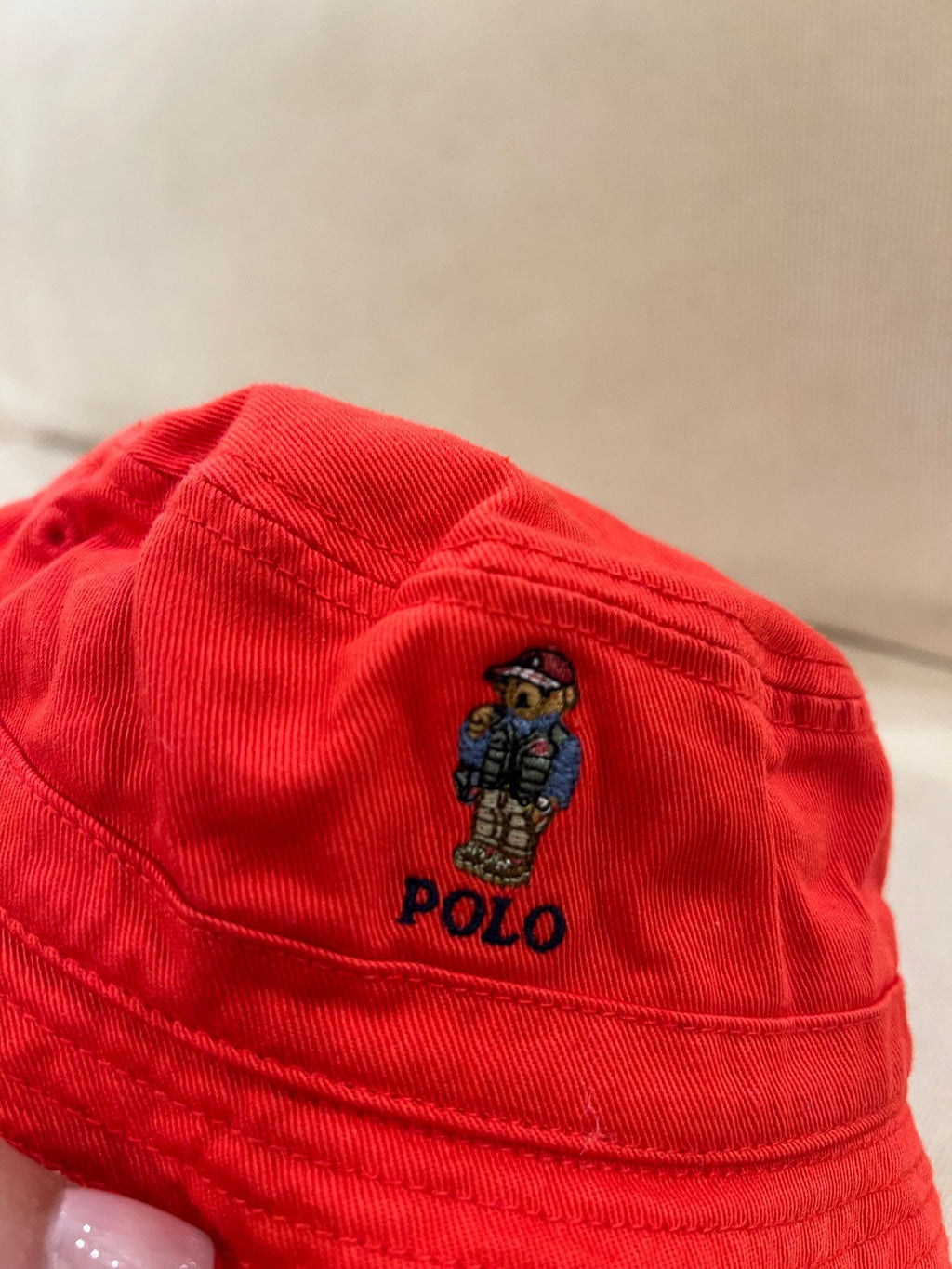 Polo Ralph Lauren Bear Bucket Hat · 6–9M — photo 2