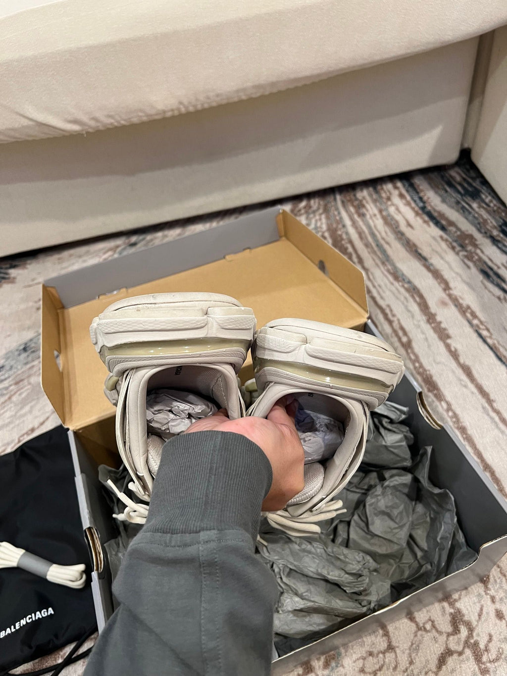 Balenciaga Track Mule · Beige · EU 38 · Full Set — photo 7