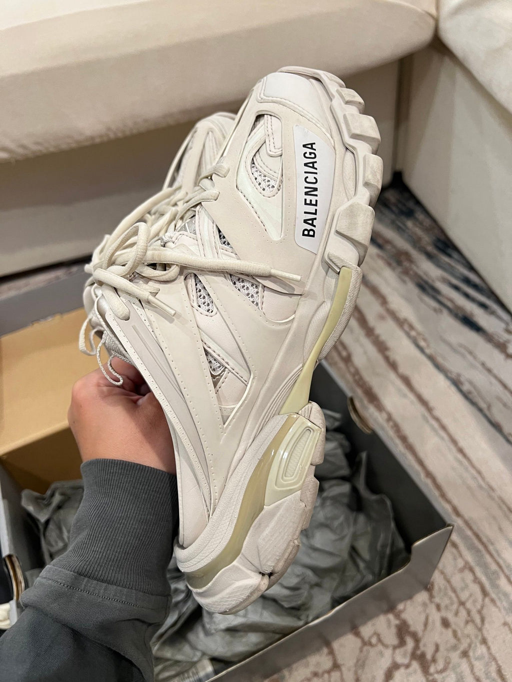 Balenciaga Track Mule · Beige · EU 38 · Full Set — photo 5