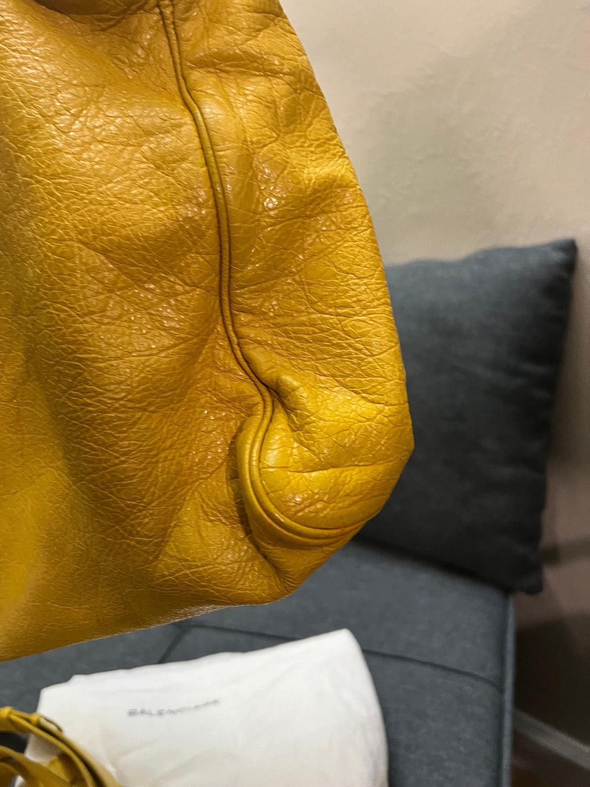 Balenciaga City Bag · Yellow with Rose Gold Hardware — photo 5