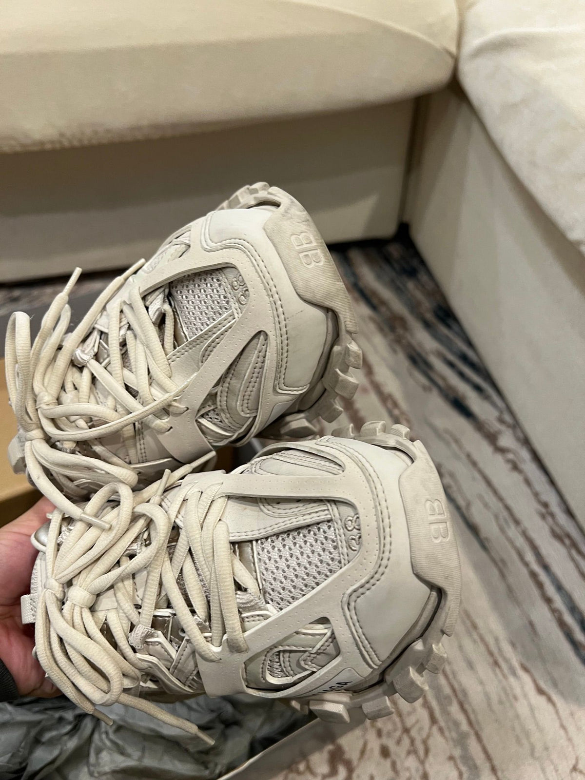 Balenciaga Track Mule · Beige · EU 38 · Full Set — photo 4