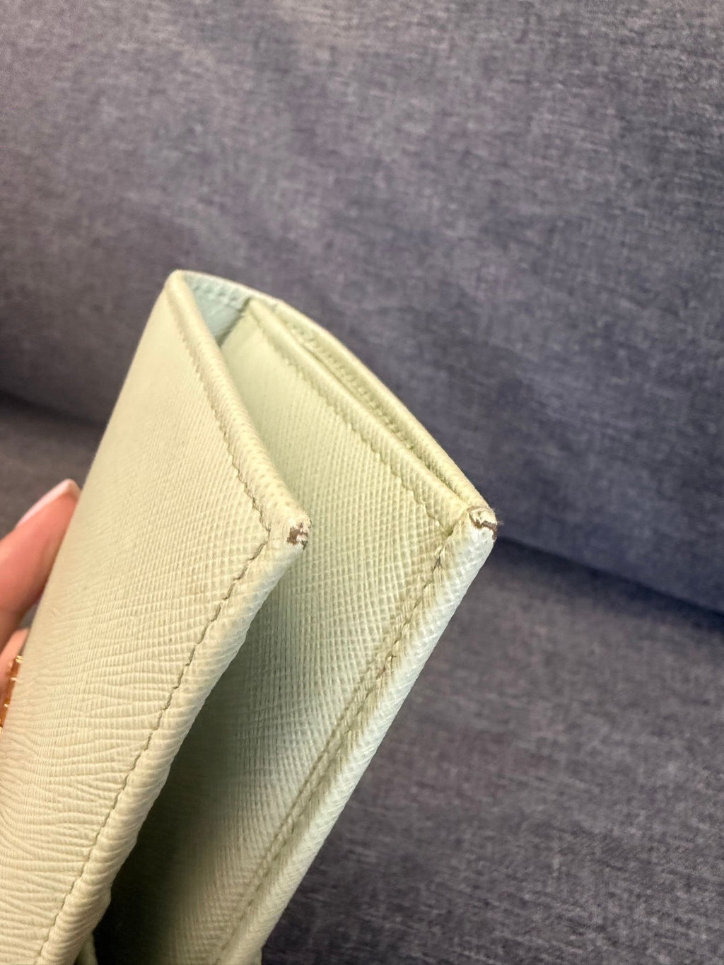 Prada Leather Wallet · Green — photo 12