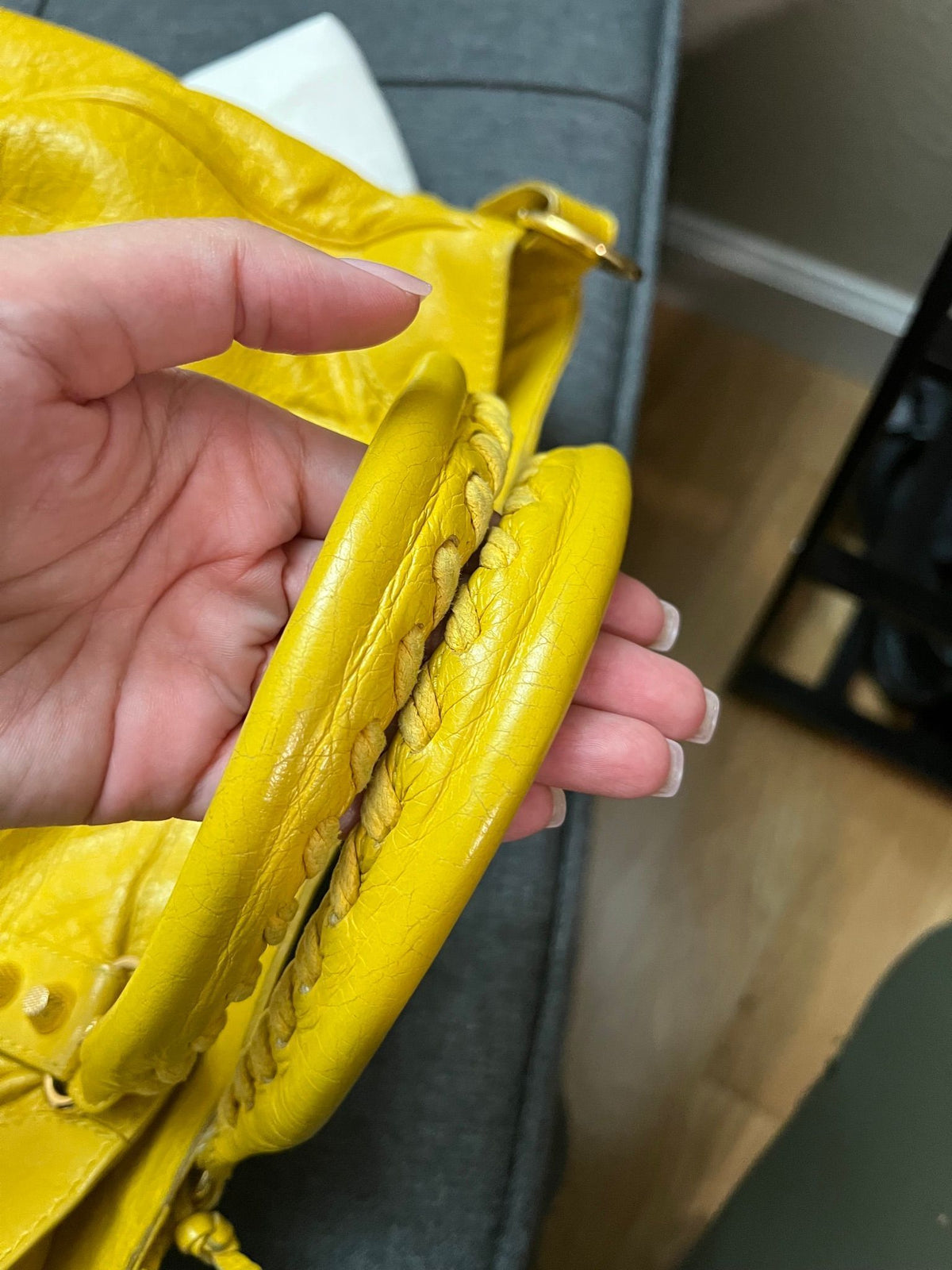 Balenciaga City Bag · Yellow with Rose Gold Hardware — photo 6