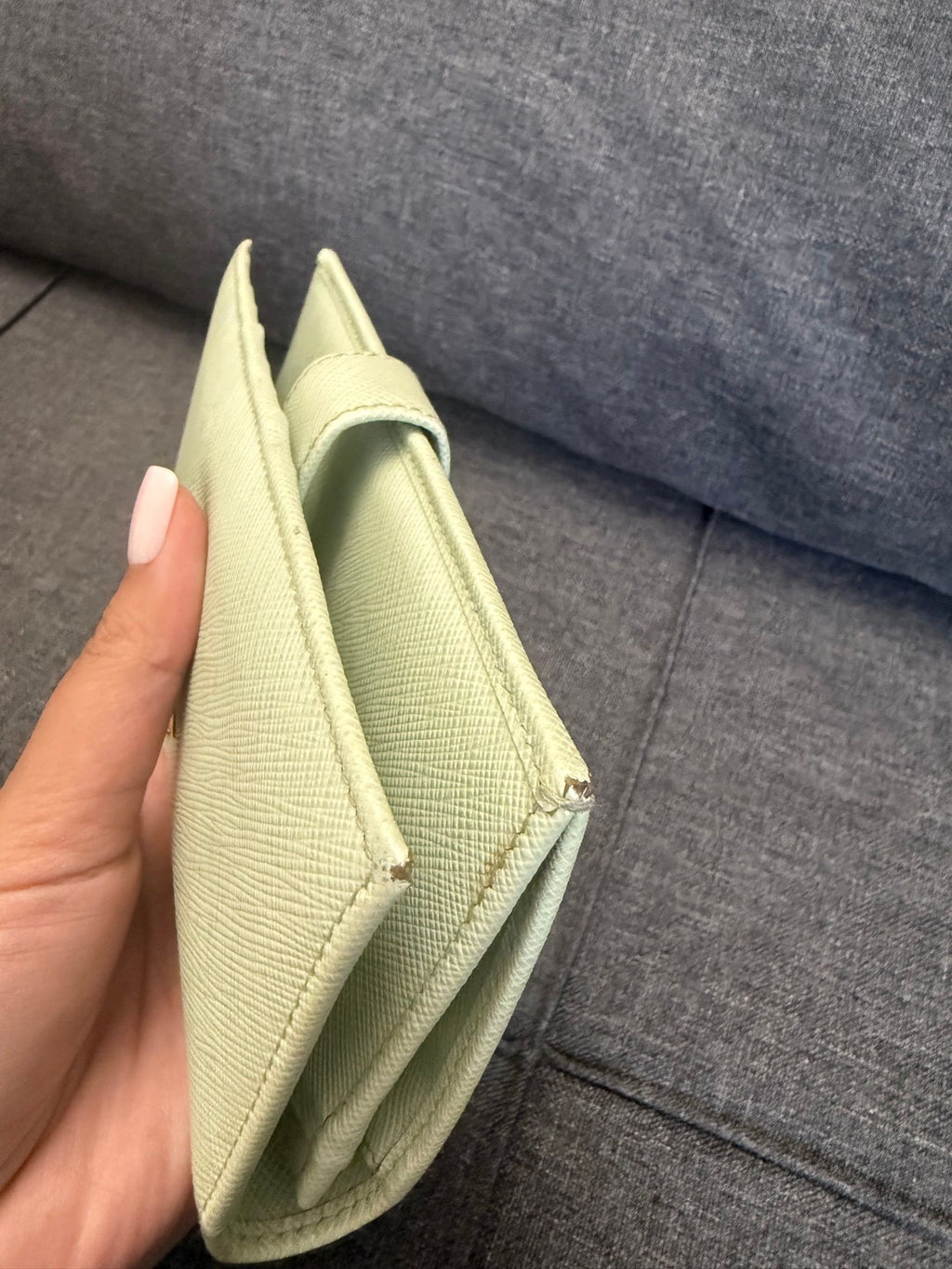 Prada Leather Wallet · Green — photo 6