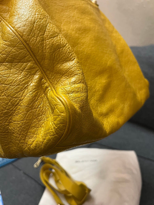 Balenciaga City Bag · Yellow with Rose Gold Hardware — photo 2