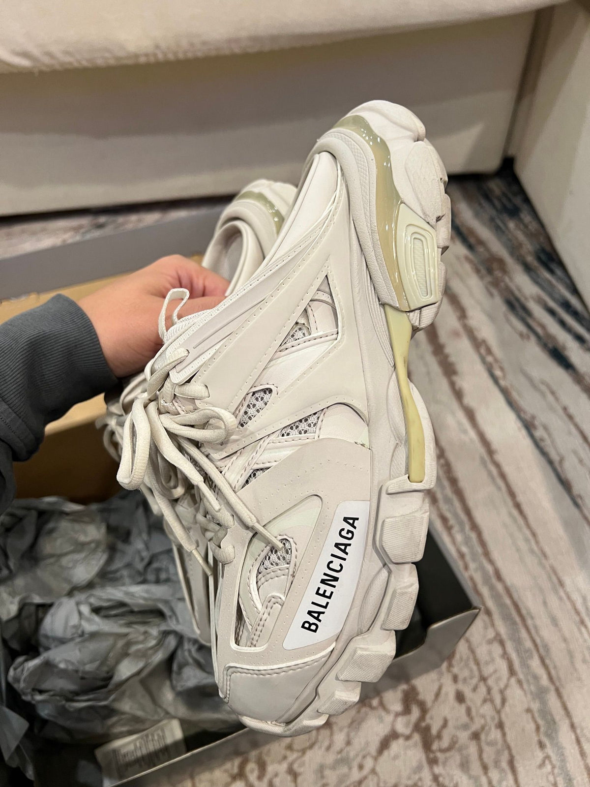 Balenciaga Track Mule · Beige · EU 38 · Full Set — photo 3