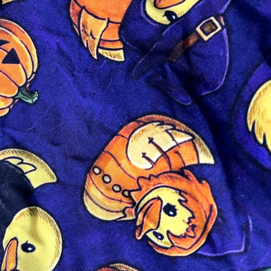 Bamboo Zippy Romper · Halloween Ducks · 0–3M